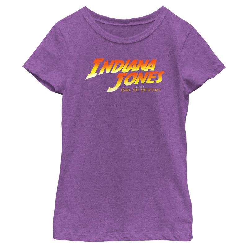 Girl's Indiana Jones and the Dial of Destiny Official Movie Logo T-Shirt