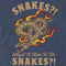 Men's Raiders of the Lost Ark Snakes Why'd It Have to be Snakes T-Shirt