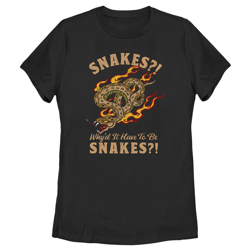 Women's Raiders of the Lost Ark Snakes Why'd It Have to be Snakes T-Shirt