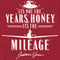 Men's Raiders of the Lost Ark It's Not the Years Honey It's the Mileage T-Shirt