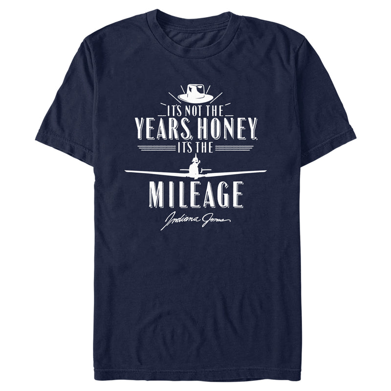Men's Raiders of the Lost Ark It's Not the Years Honey It's the Mileage T-Shirt