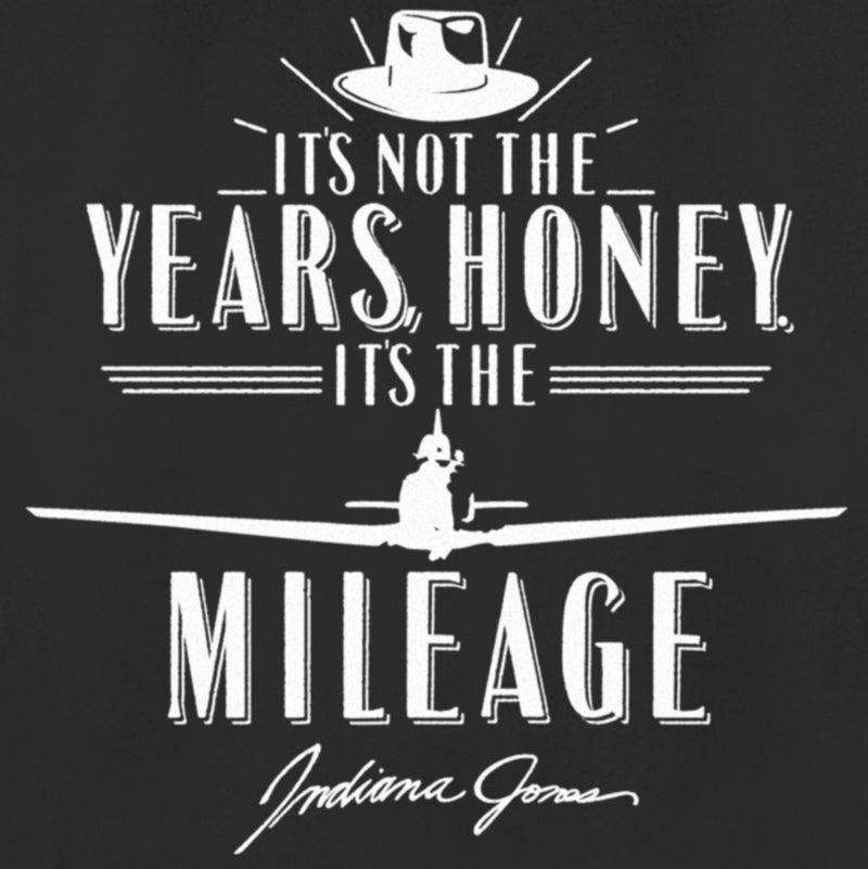 Women's Raiders of the Lost Ark It's Not the Years Honey It's the Mileage T-Shirt