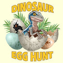 Men's Jurassic World Easter Velociraptor Dinosaur Egg Hunt T-Shirt