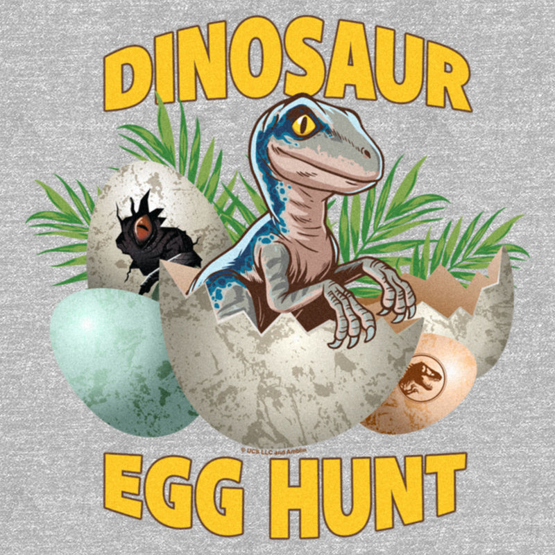 Women's Jurassic World Easter Velociraptor Dinosaur Egg Hunt T-Shirt
