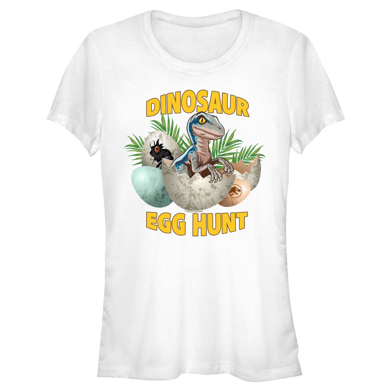 Junior's Jurassic World Easter Velociraptor Dinosaur Egg Hunt T-Shirt