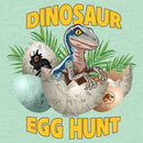 Girl's Jurassic World Easter Velociraptor Dinosaur Egg Hunt T-Shirt