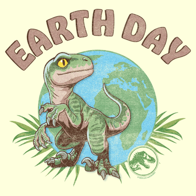 Men's Jurassic World Earth Day Velociraptor T-Shirt