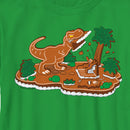 Boy's Jurassic World Gingerbread Dinosaur Island T-Shirt