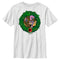 Boy's Jurassic World Dinosaur Christmas Wreath T-Shirt