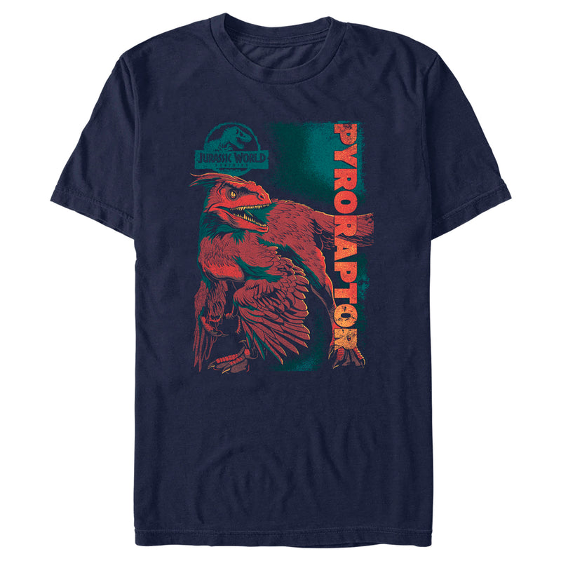 Men's Jurassic World: Dominion Pyroraptor Dinosaur Portrait T-Shirt