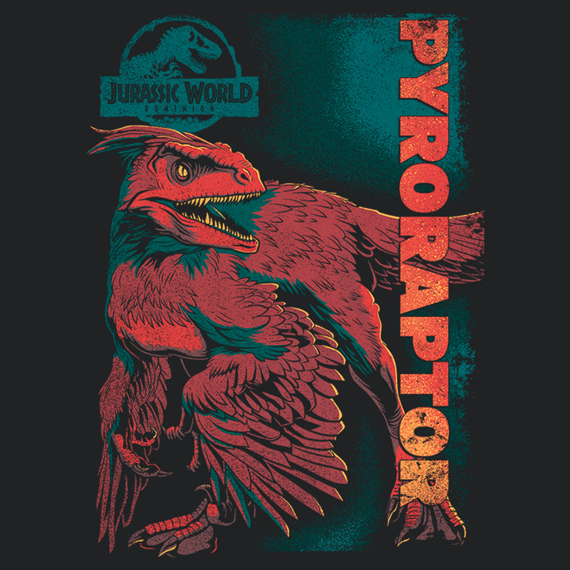 Women's Jurassic World: Dominion Pyroraptor Dinosaur Portrait Racerback Tank Top