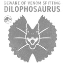 Men's Jurassic World: Dominion Beware Venom Spitting Dilophosaurus T-Shirt