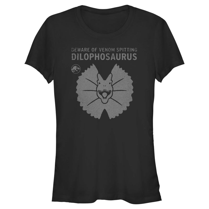 Junior's Jurassic World: Dominion Beware Venom Spitting Dilophosaurus T-Shirt