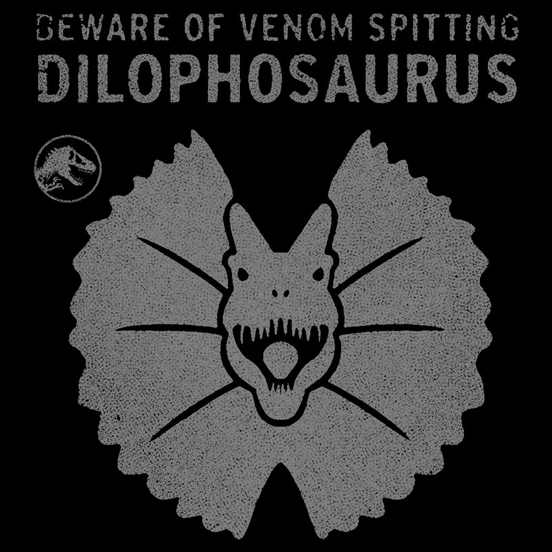 Junior's Jurassic World: Dominion Beware Venom Spitting Dilophosaurus T-Shirt
