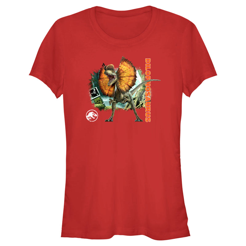 Junior's Jurassic World: Dominion Dilophosaurus Dinosaur in the Wild T-Shirt