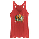 Women's Jurassic World: Dominion Dilophosaurus Dinosaur in the Wild Racerback Tank Top