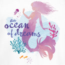 Junior's The Little Mermaid Ariel Silhouette An Ocean of Dreams T-Shirt