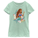 Girl's The Little Mermaid Ariel Dinglehopper Portrait T-Shirt
