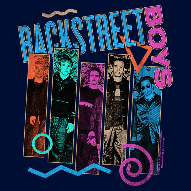 Boy's Backstreet Boys Member Photo Stripes T-Shirt