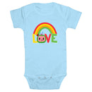 Infant's CoComelon Love Rainbow Watermelon Logo Onesie