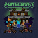 Men's Minecraft Halloween Creeper Haunted House T-Shirt