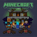 Women's Minecraft Halloween Creeper Haunted House T-Shirt