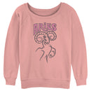 Junior's Lost Gods Zodiac Aries Art Symbol Sweatshirt