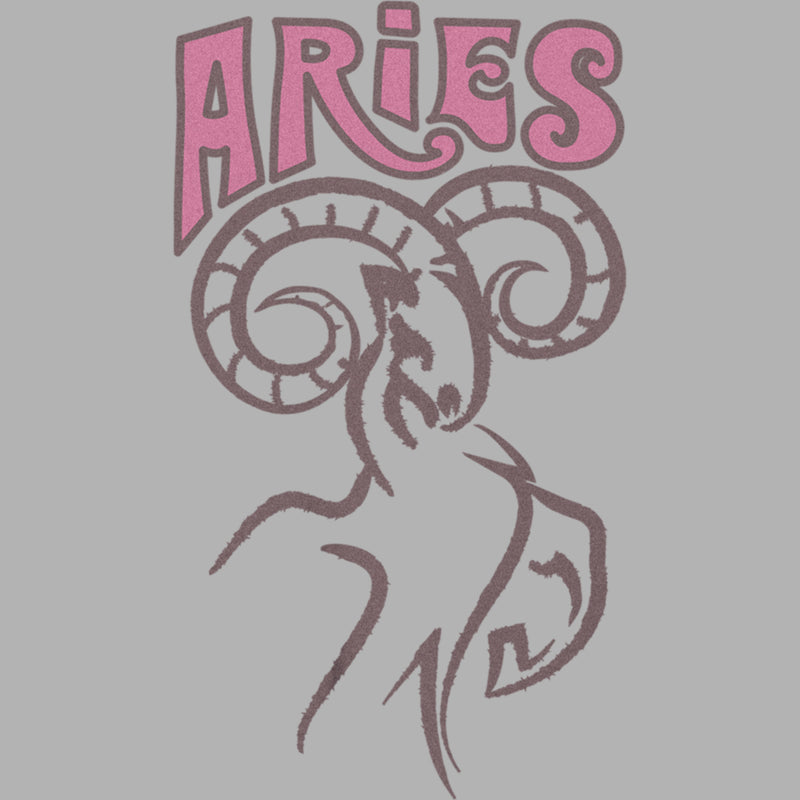 Junior's Lost Gods Aries the Ram Art Symbol T-Shirt