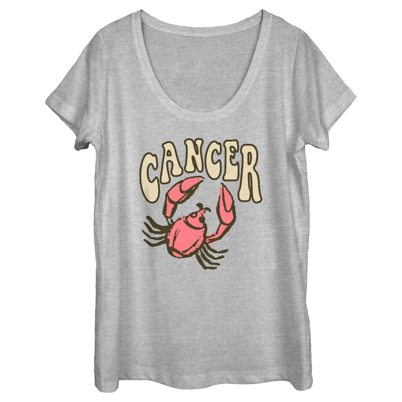 Women's Lost Gods Zodiac Cancer Art Symbol T-Shirt