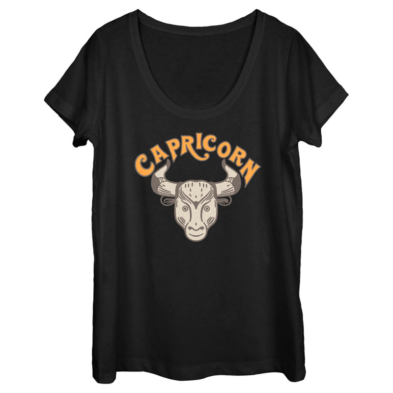 Women's Lost Gods Zodiac Capricorn Art Symbol T-Shirt