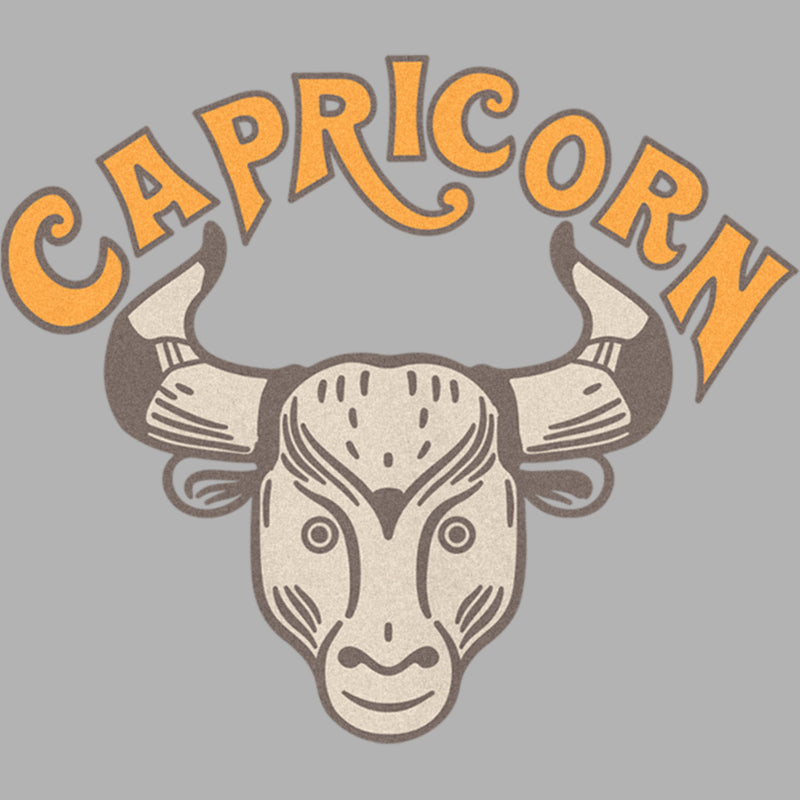 Junior's Lost Gods Capricorn Goat Art Symbol T-Shirt