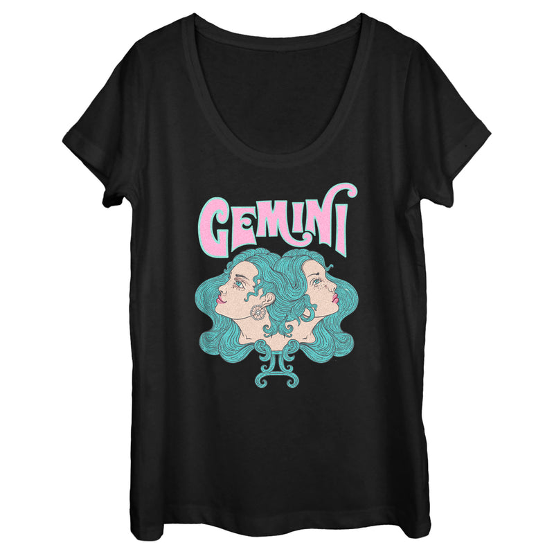 Women's Lost Gods Zodiac Gemini Art Symbol T-Shirt