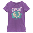 Girl's Lost Gods Zodiac Gemini Art Symbol T-Shirt