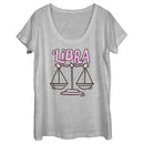 Women's Lost Gods Zodiac Libra Art Symbol T-Shirt