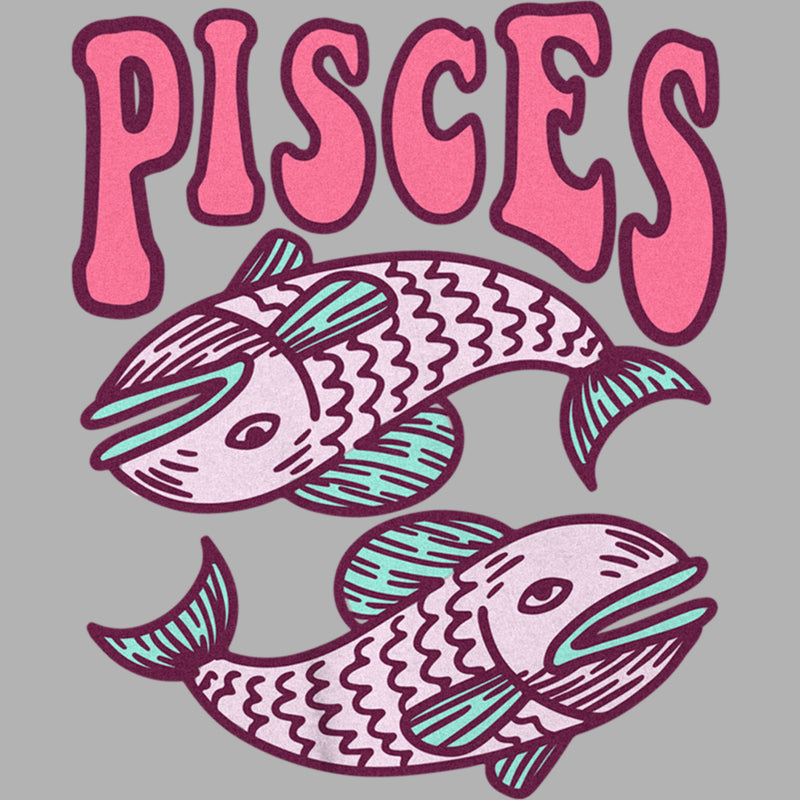 Junior's Lost Gods Pisces Fish Art Symbol T-Shirt