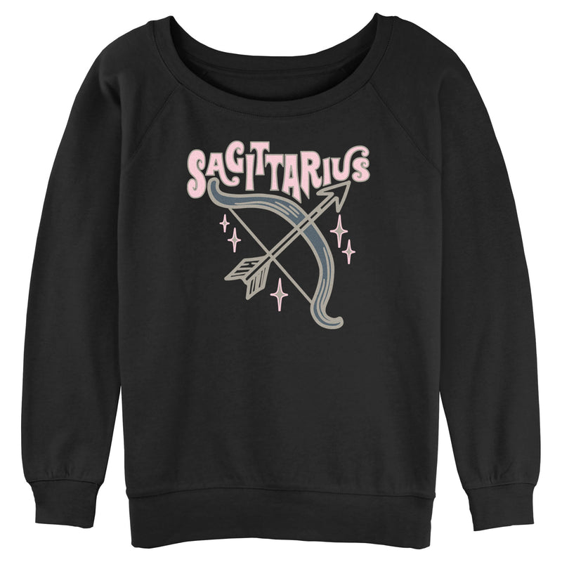 Junior's Lost Gods Zodiac Sagittarius Art Symbol Sweatshirt