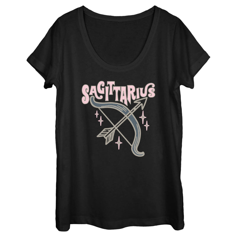 Women's Lost Gods Zodiac Sagittarius Art Symbol T-Shirt