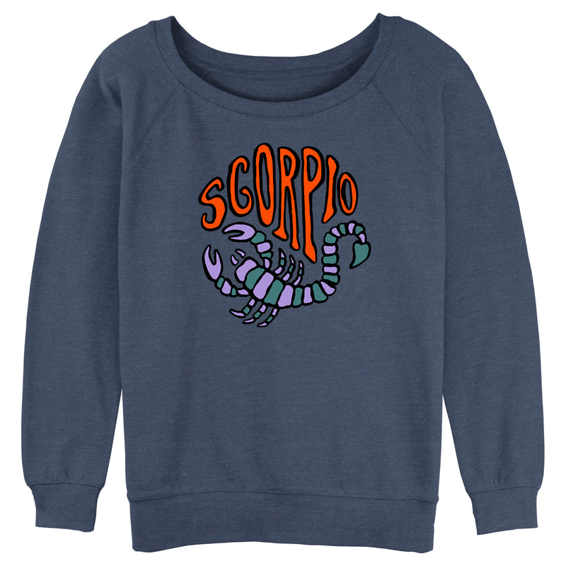 Junior's Lost Gods Zodiac Scorpio Art Symbol Sweatshirt