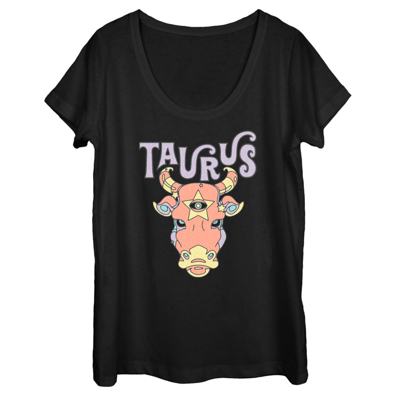 Women's Lost Gods Zodiac Taurus Art Symbol T-Shirt