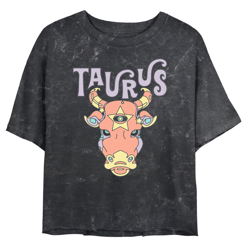 Junior's Lost Gods Zodiac Taurus Art Symbol T-Shirt