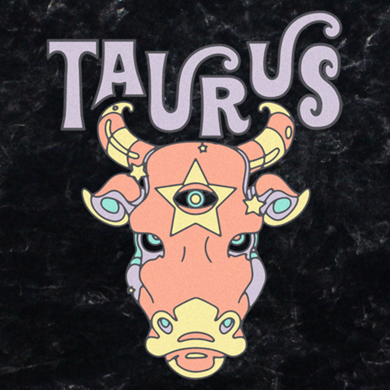 Junior's Lost Gods Zodiac Taurus Art Symbol T-Shirt