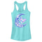 Junior's Lost Gods Airbrushed Half Crescent Moon Racerback Tank Top