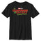 Boy's Guardians of the Galaxy Holiday Special Red and Green Logo T-Shirt