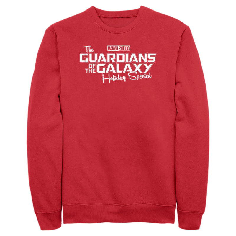 Men's Guardians of the Galaxy Holiday Special White Logo Sweatshirt