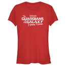 Junior's Guardians of the Galaxy Holiday Special White Logo T-Shirt