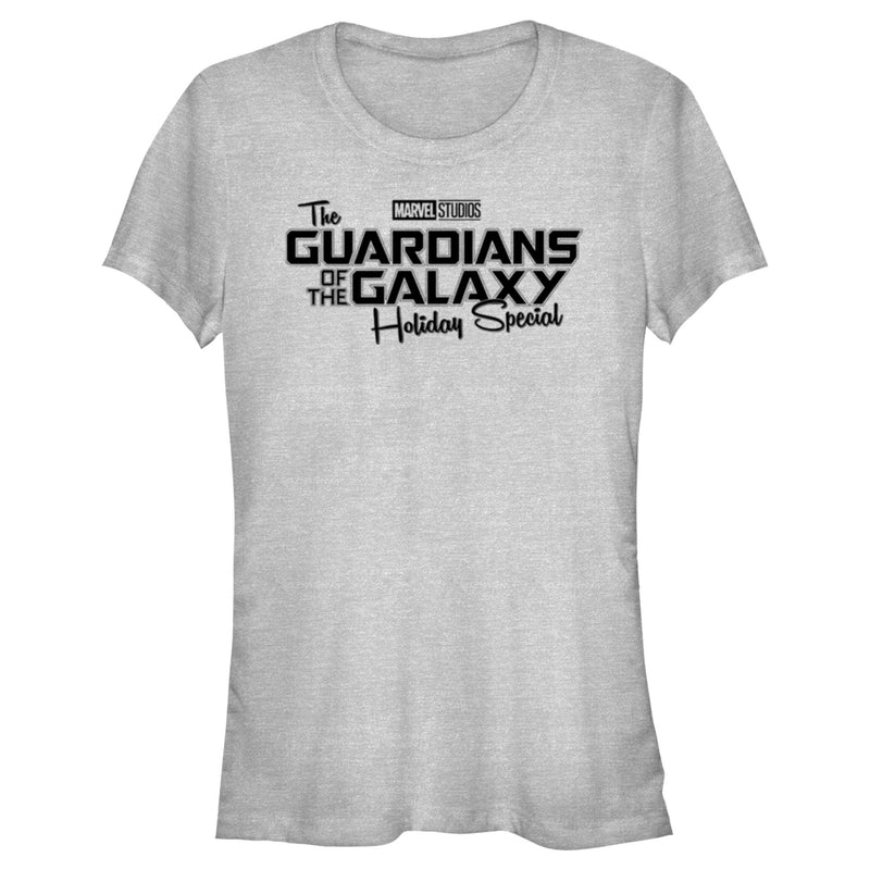 Junior's Guardians of the Galaxy Holiday Special Black Logo T-Shirt