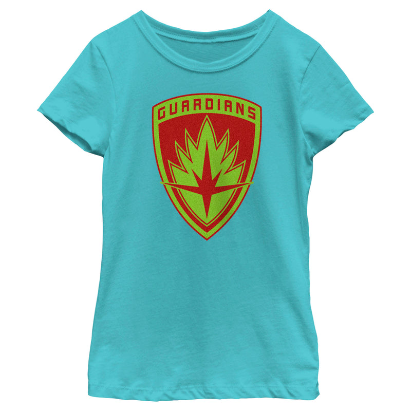 Girl's Guardians of the Galaxy Holiday Special Guardians Badge T-Shirt