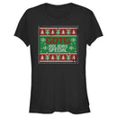 Junior's Guardians of the Galaxy Holiday Special Christmas Sweater Square T-Shirt