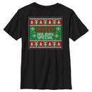 Boy's Guardians of the Galaxy Holiday Special Christmas Sweater Square T-Shirt