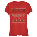 Junior's Guardians of the Galaxy Holiday Special Christmas Sweater Print T-Shirt